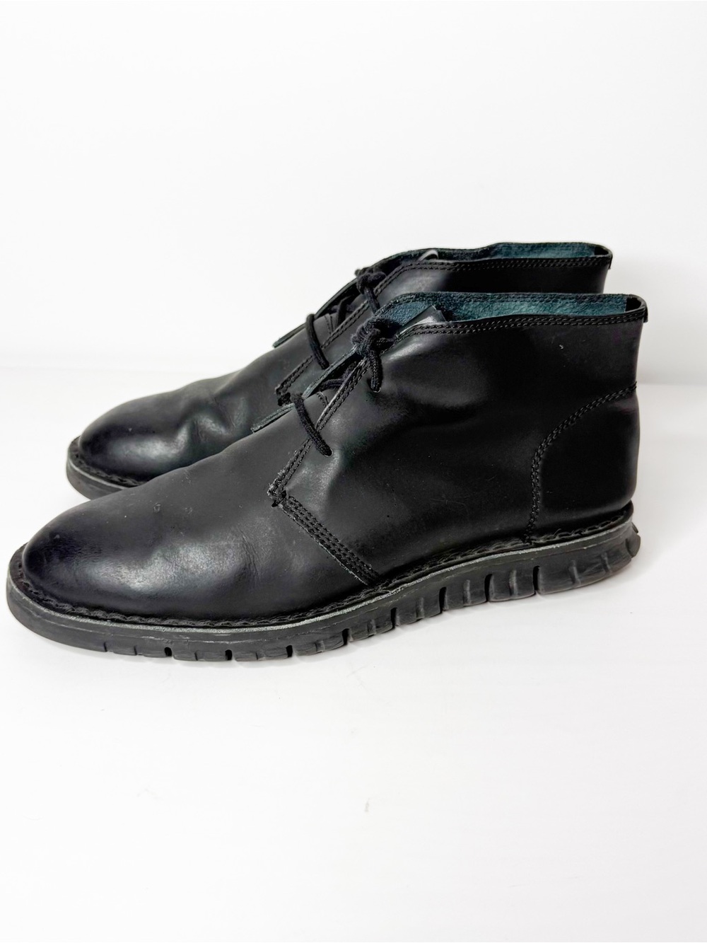 Cole Haan Zerøgrand Black Leather Chukka Boots Men’s Size 10.5